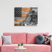 Korrekturreferent mit Namen Canvas Print Leinwanddruck (Insitu (Wohnzimmer))