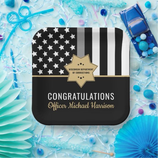 Korrekturreferent Silver Line Graduation Party Pappteller (Party)