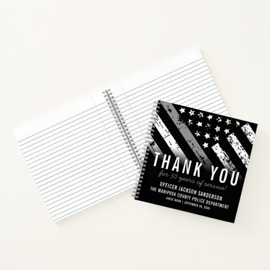 Korrekturreferent Silver Line Retirement Gast Notizblock (Innenseite)