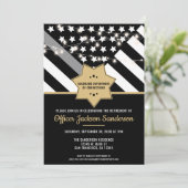 Korrekturreferent Silver Line Retirement Party Einladung (Stehend Vorderseite)