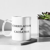 Korrelation ist nicht gleich Ursache Kaffeetasse