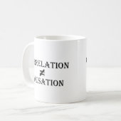 Korrelation ist nicht gleich Ursache Kaffeetasse (Vorderseite Links)