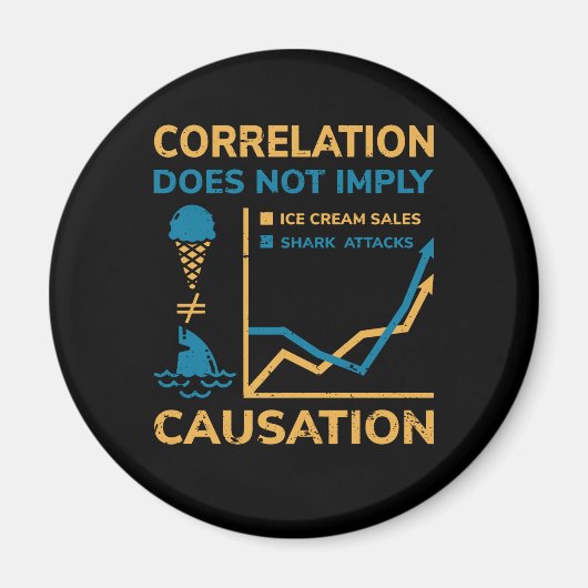 Korrelation ist nicht gleich Ursache Magnet (Vorne)