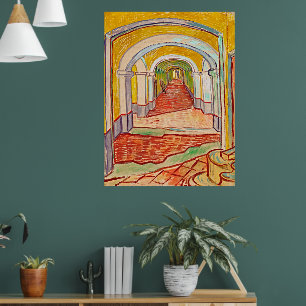 Korridor im Stammbaum "Asyl Van Gogh Retro" Poster