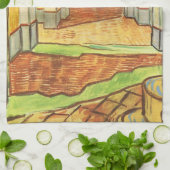 Korridor von St. Paul Asylum (Vincent van Gogh) Geschirrtuch (Gefaltet)