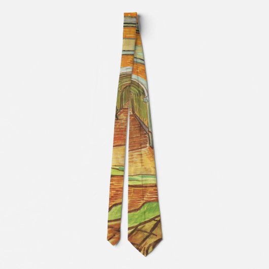 Korridor von St. Paul Asylum (Vincent van Gogh) Krawatte (Rückseite)