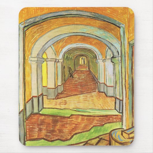 Korridor von St. Paul Asylum (Vincent van Gogh) Mousepad (Vorne)