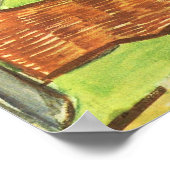 Korridor von St. Paul Asylum (Vincent van Gogh) Poster (Ecke)