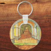 Korridor von St. Paul Asylum (Vincent van Gogh) Schlüsselanhänger (Vorderseite)
