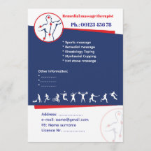 Korrigierende Massage Flyer Vorlage