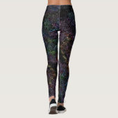 Korrodierter oder zerstörter dunkelfarbiger Schwam Leggings (Rückseite)