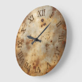 korrodierter Stahl Große Wanduhr (Winkel)