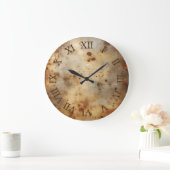 korrodierter Stahl Große Wanduhr (Zuhause)
