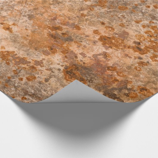 Korrodiertes MetallPackpapier Geschenkpapier (Ecke)