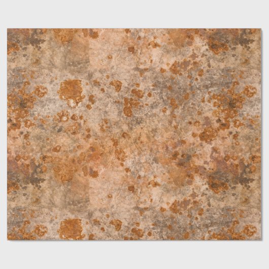 Korrodiertes MetallPackpapier Geschenkpapier (Flach)