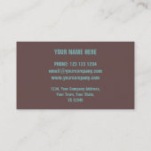 Korrosion "Kupfer" - "Beschreibung" Visitenkarte (Rückseite)