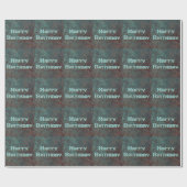 Korrosion "Kupfer" Druck gekachelt Happy Birthday Geschenkpapier (Flach)