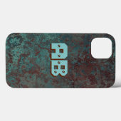 Korrosion "Kupfer" Druck Monogram iPhone Gehäuse Case-Mate iPhone Hülle (Rückseite (Horizontal))
