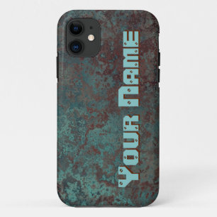 Korrosion "Kupfer" Druck "Name" iPhone Gehäuse 11 Hülle
