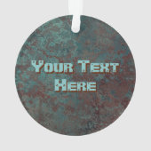 Korrosion "Kupfer", Print-Acryl rund Ornament (Rückseite)