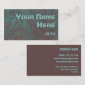 Korrosion "Kupfer"-Print-Visitenkarten-Seitentext Visitenkarte (Vorne/Hinten)