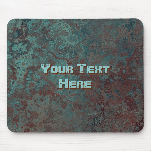 Korrosion "Kupfer" Textmousepad Mousepad (Vorne)