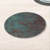 Korrosion PapierUntersetzer "des kupfernen" Runder Pappuntersetzer (Angewinkelt)
