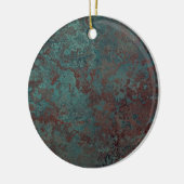 Korrosionsdruckornament "Kupfer" rund Keramikornament (Links)