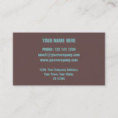 Korrosionsformular für "Kupfer"-Visitenkarten Visitenkarte (Rückseite)