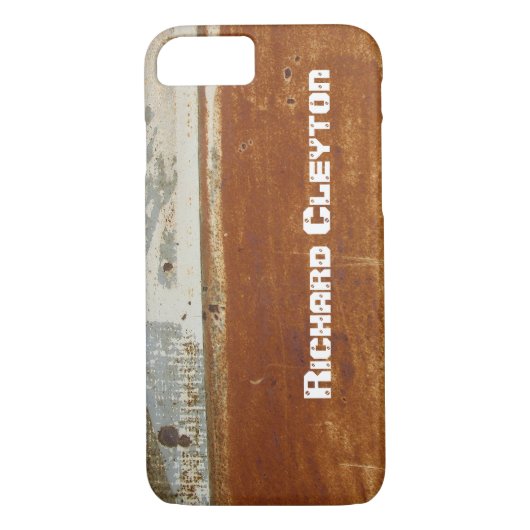 Korrosionsgepresstes Metall, Textur nach Maß Case-Mate iPhone Hülle (Rückseite)