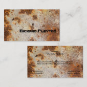 Korrosionsgepresstes Metall, Textur nach Maß Visitenkarte (Vorne/Hinten)