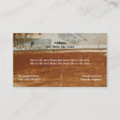 Korrosionsgepresstes Metall, Textur nach Maß Visitenkarte (Rückseite)