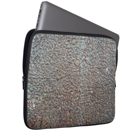 Korrosionsmuster aus braunem Metall Laptopschutzhülle (Vorne Rechts)