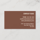 Korrosionsroter Druck auf Visitenkarten Visitenkarte (Rückseite)