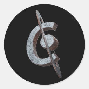 Korrosionsschutz Runder Aufkleber