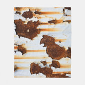 Korrosionsweiße Roststreifen Fleecedecke (Vorderseite)