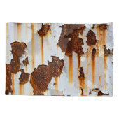 Korrosionsweiße Roststreifen Kissenbezug (Rückseite)