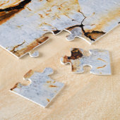 Korrosionsweiße Roststreifen Puzzle (Seite)