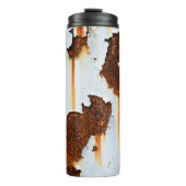 Korrosionsweiße Roststreifen Thermosbecher (Vorderseite)