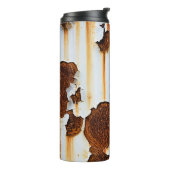 Korrosionsweiße Roststreifen Thermosbecher (Nach links gedreht)