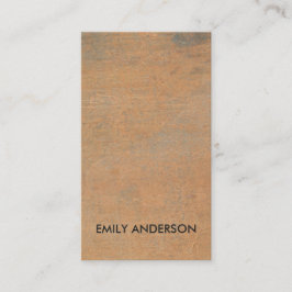 KORROSIVE GRUNGE ORANGE METAL TEXTURED VISITENKARTE