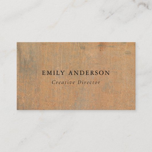 KORROSIVE GRUNGE ORANGE METAL TEXTURED VISITENKARTE (Vorderseite)