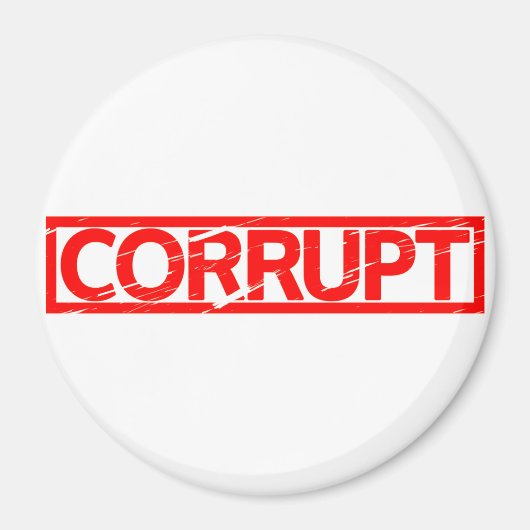 korrupte Briefmarke Magnet (Vorne)
