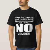 korrupte Politiker T-Shirt (Vorderseite)