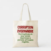Korruption auf allen Ebenen - Korruptionskostenvor Tragetasche (Rückseite)