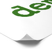 Korruption ist der Feind der Demokratie - Korrupti Poster (Ecke)