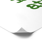 Korruption ist ein Krebs - Korruptionskostenvorans Poster (Ecke)