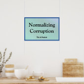 Korruption normalisieren poster (Küche)
