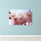 Körsbärsblommor - Canvas Leinwanddruck (Insitu (Holzboden))