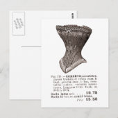 Korsett Abb. 119 Postkarte (Vorne/Hinten)